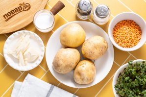 Пюре из картофеля и красной чечевицы Пюре из картофеля и красной чечевицы