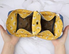 
Косметичка на двух молниях с отделениями своими руками
