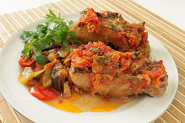 
Рыба с овощами
