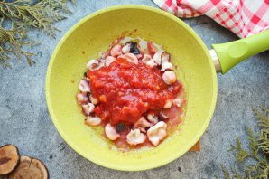 Паста с соусом из осминога Паста с соусом из осминога