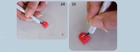 
Веселая подвеска из полимерной глины
