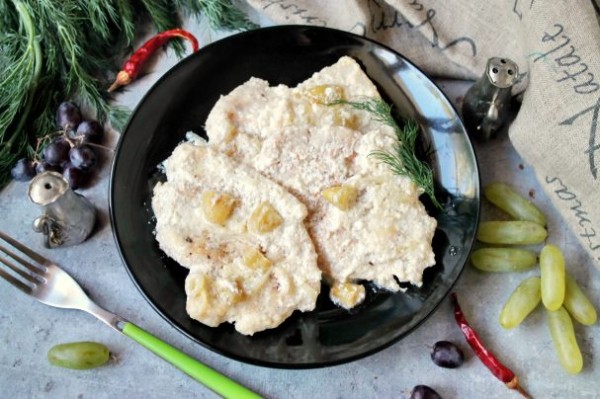 Куриные грудки с виноградом Куриные грудки с виноградом