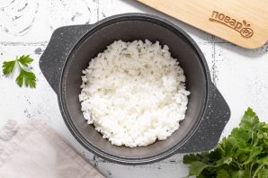 Салат с рисом и майонезом