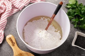 Бездрожжевой пирог с курицей Бездрожжевой пирог с курицей