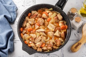 Тыква, тушенная со свининой Тыква, тушенная со свининой