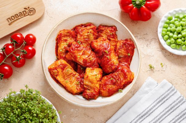 Голубцы, фаршированные овощами Голубцы, фаршированные овощами