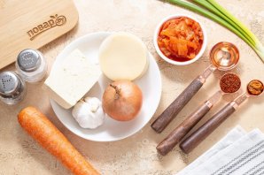Пельмени с тофу и кимчи Пельмени с тофу и кимчи