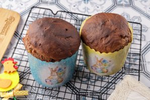 Шоколадный пасхальный кулич Шоколадный пасхальный кулич