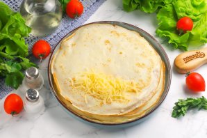 Блинчики с сыром и беконом Блинчики с сыром и беконом