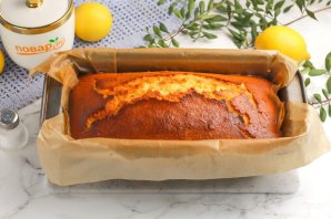 Лимонный кекс в глазури Лимонный кекс в глазури