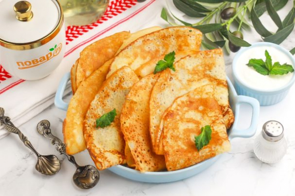 Ажурные блины на молоке (легкий рецепт) Ажурные блины на молоке (легкий рецепт)
