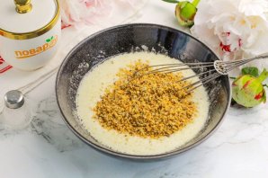 Песочное печенье с орехами Песочное печенье с орехами
