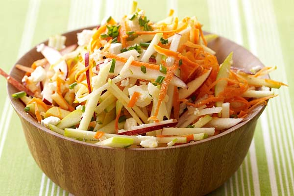 
Салат из черной редьки и чеснока
