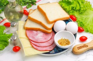 Тосты с ветчиной и сыром