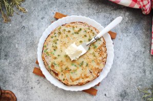 Блины с луком Блины с луком