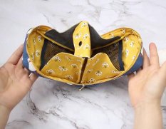 
Косметичка на двух молниях с отделениями своими руками
