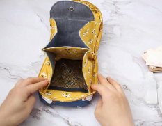 
Косметичка на двух молниях с отделениями своими руками
