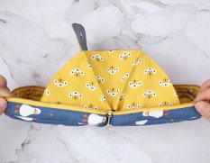 
Косметичка на двух молниях с отделениями своими руками
