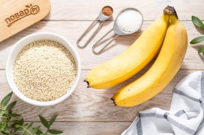 Печенье из кунжута и банана Печенье из кунжута и банана